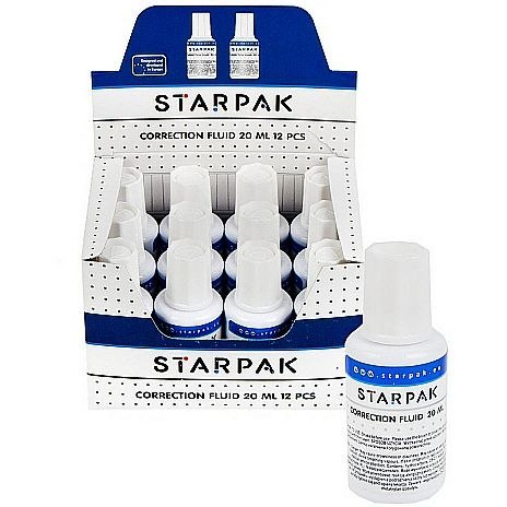 Korektor w płynie (z pędzelkiem) Starpak 20ml (146441)