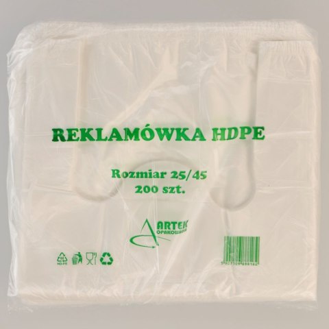 Worki foliowe Artek HDPE 200 szt [mm:] 250x450