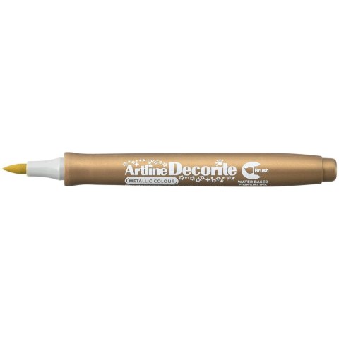 Marker specjalistyczny Artline metaliczny decorite złoty pędzelek końcówka (AR-035 9 6) Marker specjalistyczny Artline metaliczny decorite złoty pędzelek końcówka (AR-035 9 6)