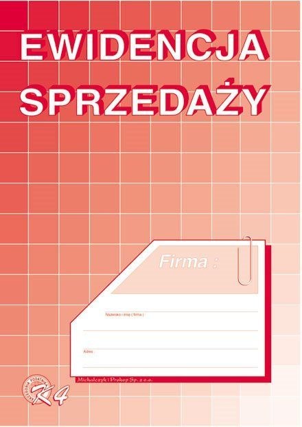 Druk offsetowy Ewidencja sprzedaży A5 32k. Michalczyk i Prokop (K-4) Druk offsetowy Ewidencja sprzedaży A5 32k. Michalczyk i Prokop (K-4)