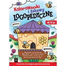 Książeczka edukacyjna Aksjomat Kolorowanki i zabawy logopedyczne. Ćwiczenia utrwalające poprawną wymowę. Od 6 lat