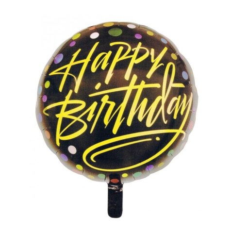 Balon foliowy Antella okrągły Happy Birthday (BCF-924)