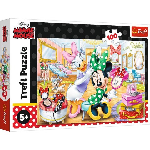 Puzzle Trefl Minnie w salonie kosmetycznym 100 el. (16387)