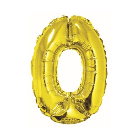 Balon foliowy Godan cyfra 0 złoty 35 cm (FG-C35Z0) Balon foliowy Godan cyfra 0 złoty 35 cm (FG-C35Z0)