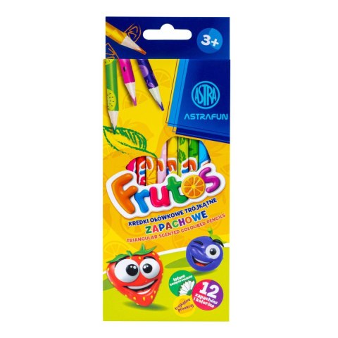 Kredki ołówkowe Astra Fun zapachowe trójkątne 312024002 12 kol. Kredki ołówkowe Astra Fun zapachowe trójkątne 312024002 12 kol.
