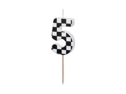 Świeczka urodzinowa Cyferka 5, 5.5 cm, mix Partydeco (SCU7-5)