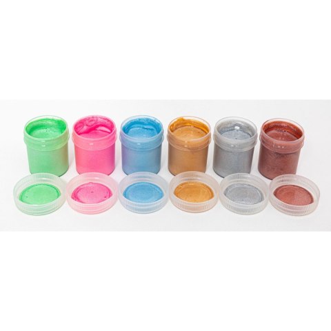 Farby plakatowe dekoracyjne o połysku perłowym kolor: mix 20ml 6 kolor. Astra (301124004) Farby plakatowe dekoracyjne o połysku perłowym kolor: mix 20ml 6 kolor. Astra (301124004)