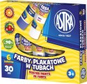 Farby plakatowe Astra w tubach kolor: mix 30ml 6 kolor. (83119900)