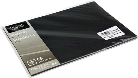 Koperta Galeria Papieru pearl czarny C5 czarna (280677) 10 sztuk Koperta Galeria Papieru pearl czarny C5 czarna (280677) 10 sztuk