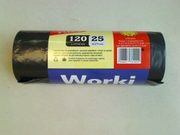 Worek na śmieci Amaks 120l kolor: czarny 120L 25 szt (WRK120/25)