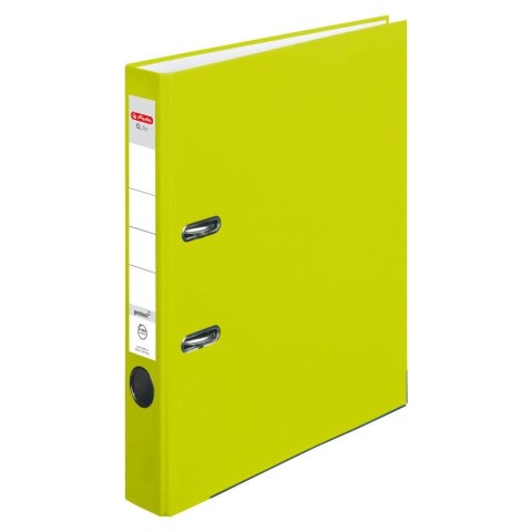 Segregator dźwigniowy Herlitz Q. file Standard A4 50mm zielony (50022496)