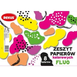 Zeszyt papierów kolorowych Rexus A5 90g 8k [mm:] 202x144 (607829)