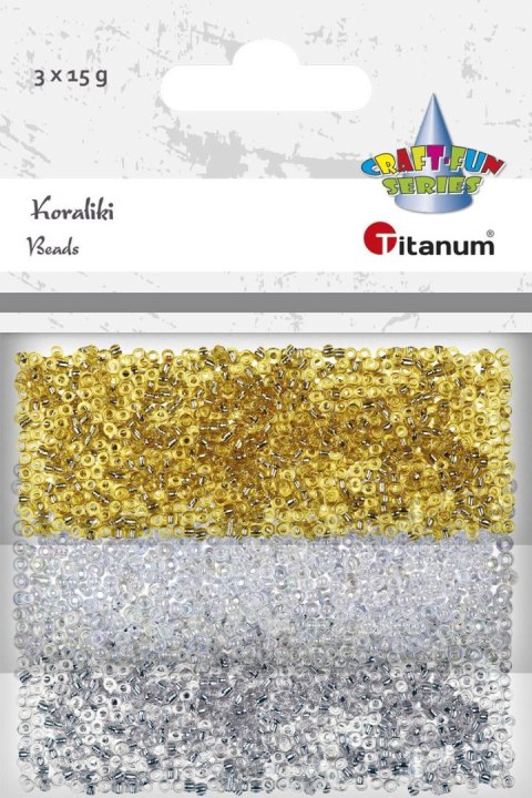Koraliki kreatywne Titanum Craft-Fun Series 3 kolory Koraliki kreatywne Titanum Craft-Fun Series 3 kolory