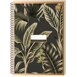 Kołozeszyt (kołonotatnik) Metalizowany Satin Gold A5 100k. 70g krata Interdruk