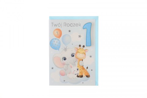 Kartka składana Pol-mak ROCZEK B6 (B6GE) Kartka składana Pol-mak ROCZEK B6 (B6GE)