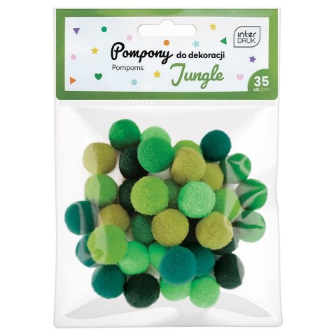 Pompony Interdruk JUNGLE 5902277337214 mix 36 szt (35szt) Pompony Interdruk JUNGLE 5902277337214 mix 36 szt (35szt)