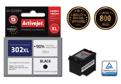 Tusz (cartridge) alternatywny Activejet HP 302XL F6U68AE czarny 20ml (EXPACJAHP0234) Tusz (cartridge) alternatywny Activejet HP 302XL F6U68AE czarny 20ml (EXPACJAHP0234)