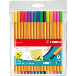 Cienkopis Stabilo mix 0,4mm 15kol. (8815-1)