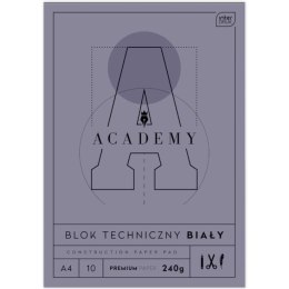 Blok techniczny Interdruk ACADEMY A4 A4 biały 240g 10k (240 g)