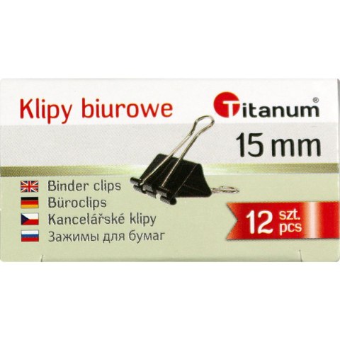 Klip Titanum 15mm czarny (BC15) Klip Titanum 15mm czarny (BC15)