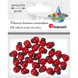 Ozdoba drewniana Titanum Craft-Fun Series drewniane biedronki (12x15mm)