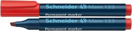 Marker permanentny Schneider Maxx 133 czerwony 1,0-3,0mm ścięta końcówka (SR113302)