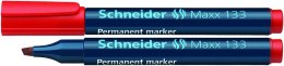 Marker permanentny Schneider Maxx 133 czerwony 1,0-3,0mm ścięta końcówka (SR113302)