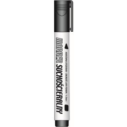 Marker suchościeralny Tetis czarny 1-2mm okrągła końcówka (KM107-VO)