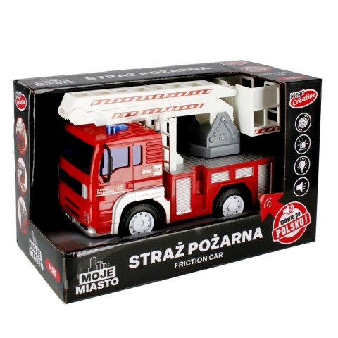 Samochód strażacki Mega Creative 21cm światło i dźwięk (522135) Samochód strażacki Mega Creative 21cm światło i dźwięk (522135)
