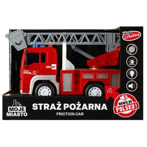 Samochód strażacki Mega Creative 21cm światło i dźwięk (522135) Samochód strażacki Mega Creative 21cm światło i dźwięk (522135)