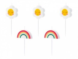 Świeczka urodzinowa Stokrotki, 2-3.5cm Partydeco (SCS-14)