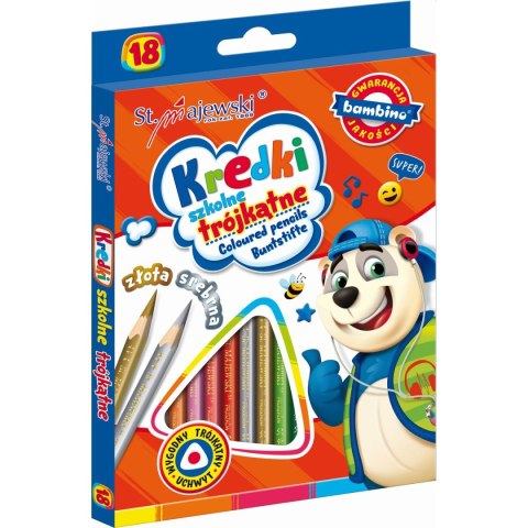 Kredki ołówkowe 18 kol. St.Majewski