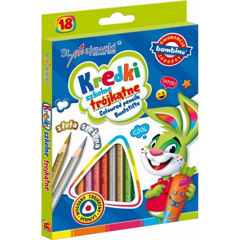 Kredki ołówkowe 18 kol. St.Majewski