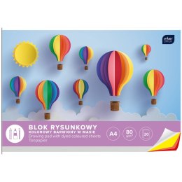 Blok rysunkowy Interdruk bloki A4 kolorowy 80g 20k [mm:] 210x297 (BLRK)